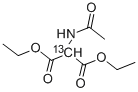 DIETHYL ACETAMIDOMALONATE-2-13C Structure