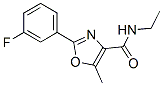 N-ethyl-2-(3-fluorophenyl)-5-methyl-1,3-oxazole-4-carboxamide Structure