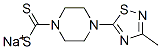 sodium 4-(3-methyl-1,2,4-thiadiazol-5-yl)-1-piperazinecarbodithioate Structure