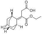 MONOETHYL 2-ADAMANTYLIDENESUCCINATE Structure