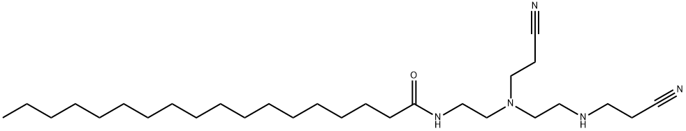 N-[2-[(2-cyanoethyl)[2-[(2-cyanoethyl)amino]ethyl]amino]ethyl]stearamide Structure