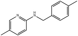 5-methyl-N-[(4-methylphenyl)methyl]pyridin-2-amine Structure