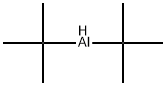 Di-tert-butylhydridealuminum Structure