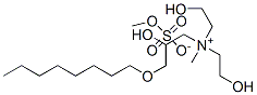 bis(2-hydroxyethyl)[2-hydroxy-3-(octyloxy)propyl]methylammonium methyl sulphate Structure