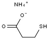 ammonium 3-mercaptopropionate Structure