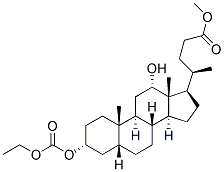 methyl 3alpha-[(ethoxycarbonyl)oxy]-12alpha-hydroxy-5beta-cholan-24-oate Structure