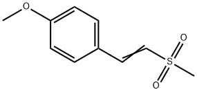 2-(p-Methoxyphenyl)vinylmethylsulfone Structure