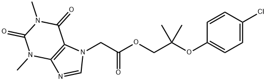 AcefyllineClofibrol Structure