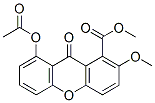 8-Acetoxy-2-methoxy-9-oxo-9H-xanthene-1-carboxylic acid methyl ester Structure