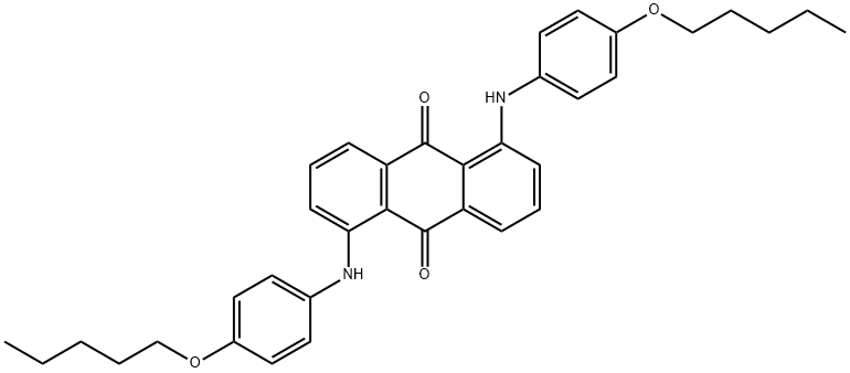 1,5-bis[[4-(pentyloxy)phenyl]amino]anthraquinone Structure