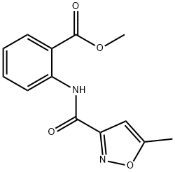 Benzoic acid, 2-[[(5-methyl-3-isoxazolyl)carbonyl]amino]-, methyl ester (9CI) Structure
