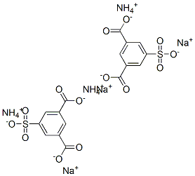 5-sulphoisophthalic acid, ammonium sodium salt Structure