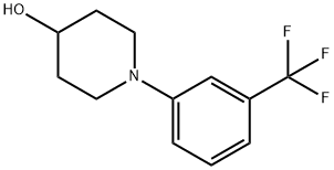 1-[3-(trifluoromethyl)phenyl]piperidin-4-ol Structure