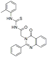 N-[(2-methylphenyl)thiocarbamoyl]-2-(4-oxo-2-phenyl-quinazolin-3-yl)ac etamide Structure