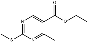 4-METHYL-2-METHYLSULFANYL-PYRIMIDINE-5-CARBOXYLIC ACID ETHYL ESTER Structure