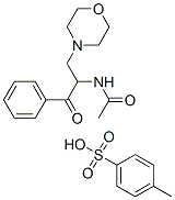 4-methylbenzenesulfonic acid, N-(3-morpholin-4-yl-1-oxo-1-phenyl-propa n-2-yl)acetamide Structure