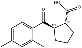 TRANS-2-(2,4-DIMETHYLBENZOYL)CYCLOPENTANE-1-CARBOXYLIC ACID Structure