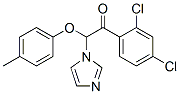 Ethanone,  1-(2,4-dichlorophenyl)-2-(1H-imidazol-1-yl)-2-(4-methylphenoxy)- Structure