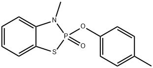 2,3-Dihydro-3-methyl-2-(4-methylphenoxy)-1,3,2-benzothiazaphosphole 2-oxide Structure