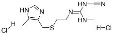 N-cyano-N'-methyl-N''-[2-[[(5-methyl-1H-imidazol-4-yl)methyl]thio]ethyl]guanidine dihydrochloride Structure