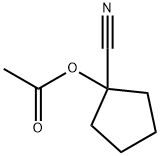 1-ACETOXYCYCLOPENTANECARBONITRILE Structure