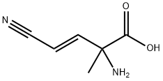 3-Butenoicacid,2-amino-4-cyano-2-methyl-,(E)-(9CI) Structure