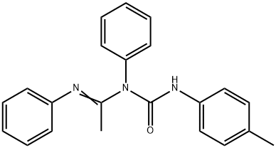 1-Phenyl-1-[1-(phenylimino)ethyl]-3-(p-tolyl)urea Structure
