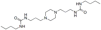 1,1'-[(1,4-Piperazinediyl)bis(trimethylene)]bis(3-butylurea) Structure