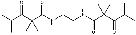 N,N'-Ethylenebis(3-oxo-2,2,4-trimethylvaleramide) Structure