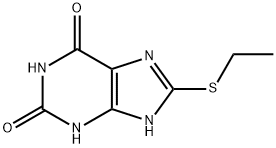 8-Ethylthio-3,7-dihydro-1H-purine-2,6-dione Structure