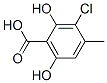 3-Chloro-4-methyl-2,6-dihydroxybenzoic acid Structure