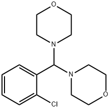 4,4'-(o-Chlorobenzylidene)dimorpholine Structure
