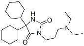 5,5-Dicyclohexyl-3-[3-(diethylamino)propyl]hydantoin Structure