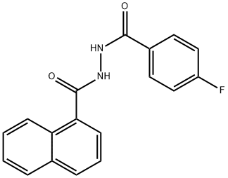 1-(p-Fluorobenzoyl)-2-(1-naphthoyl)hydrazine Structure