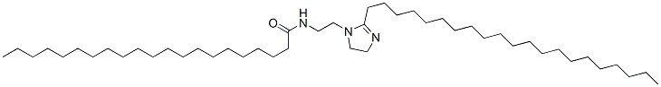 Heneicosanamide, N-[2-(2-heneicosyl-4,5-dihydro-1H-imidazol-1-yl)ethyl]-, epichlorohydrin-quaternized Structure