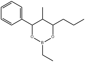2-Ethyl-5-methyl-6-phenyl-4-propyl-1,3,2-dioxaborinane Structure