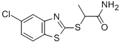 2-(5-CHLOROBENZO[D]THIAZOL-2-YLTHIO)PROPANAMIDE Structure