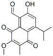 2-Hydroxy-4-isopropyl-5,8-dioxo-6-methyl-7-methoxy-5,8-dihydronaphthalene-1-carbaldehyde Structure