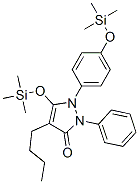 4-Butyl-2-phenyl-5-[(trimethylsilyl)oxy]-1-[4-[(trimethylsilyl)oxy]phenyl]-1H-pyrazol-3(2H)-one Structure