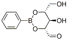 2-O,4-O-(Phenylboranediyl)-D-ribose Structure