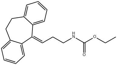 [3-(10,11-Dihydro-5H-dibenzo[a,d]cyclohepten-5-ylidene)propyl]carbamic acid ethyl ester Structure