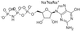 5'-GUANYLYLIMIDODIPHOSPHATE TRISODIUM SALT Structure