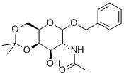 BENZYL 2-ACETAMIDO-2-DEOXY-4,6-O-ISOPROPYLIDENE-D-GALACTOPYRANOSIDE Structure