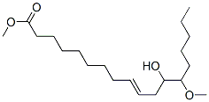 12-Hydroxy-13-methoxy-9-octadecenoic acid methyl ester Structure