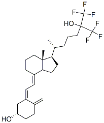 25-hydroxy-26,26,26,27,27,27-hexafluorovitamin D3 Structure