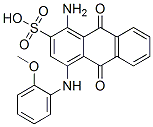 1-amino-9,10-dihydro-4-[(2-methoxyphenyl)amino]-9,10-dioxoanthracene-2-sulphonic acid  Structure