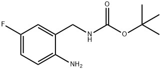 TERT-BUTYL 2-AMINO-5-FLUOROBENZYLCARBAMATE Structure