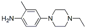 Benzenamine, 4-(4-ethyl-1-piperazinyl)-2-methyl- (9CI) Structure