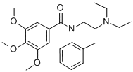 3,4,5-Trimethoxy-N-(o-tolyl)-N-(2-diethylaminoethyl)benzamide Structure