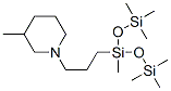 3-Methyl-1-[3-[bis(trimethylsilyloxy)(methyl)silyl]propyl]piperidine Structure